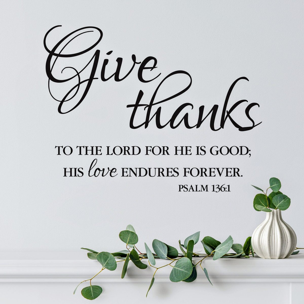 “Give THANKS to the Lord, for He is Good. His Love endures Forever.”
~Psalms 136:1 NIV, 107:1, 108:1

#tgif #radicalGratitude #thankfulness #love #lent

bible.com/bible/111/psa.…