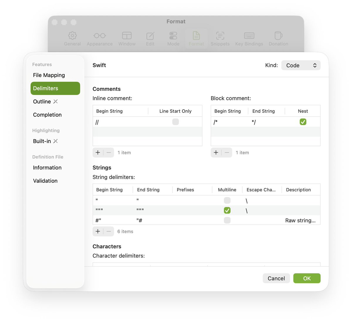 CotEditor's tweet photo. Released the first beta of CotEditor 7.0, the next major update. This version focuses on a substantial update of syntax analysis and also includes changes to the syntax definition format. Some built-in syntaxes are now tree-sitter-based.

https://t.co/P5smc70477 https://t.co/gKfAGMrjn1