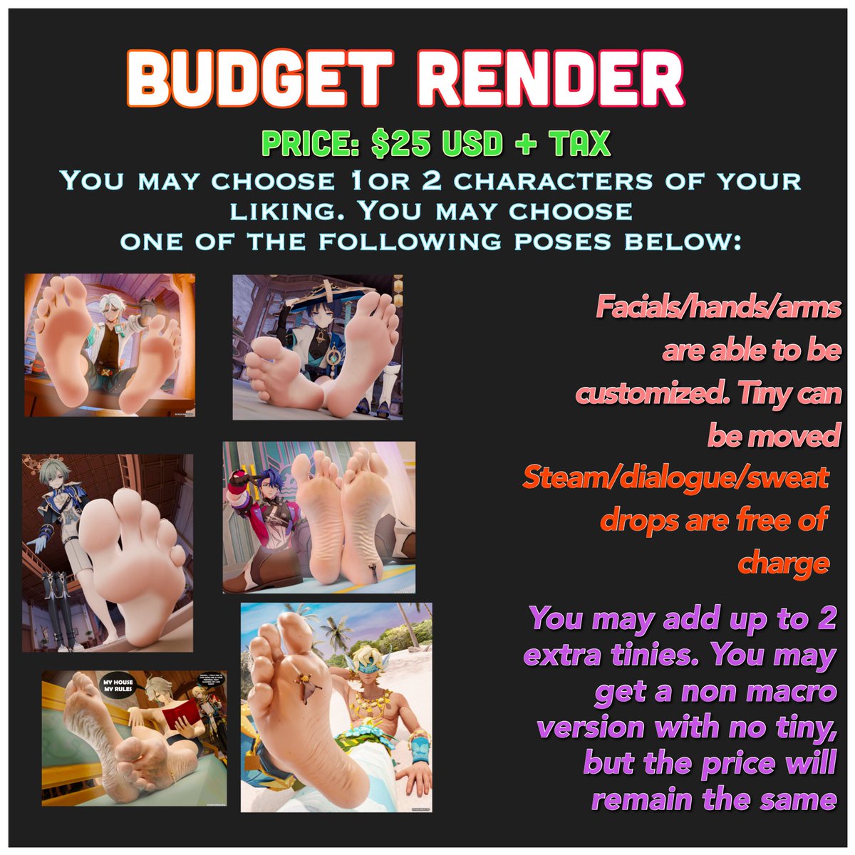 3D Renders Comms open!!! tweet media