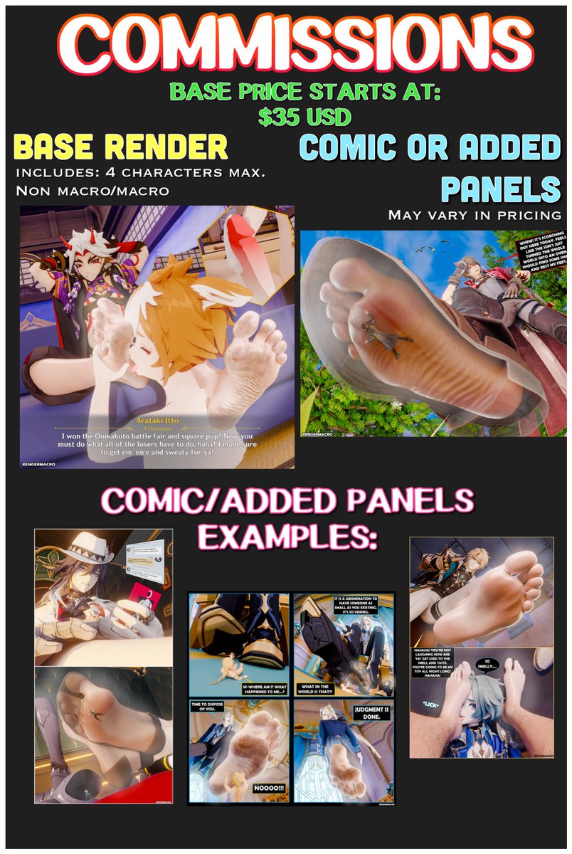 3D Renders Comms open!!! tweet media