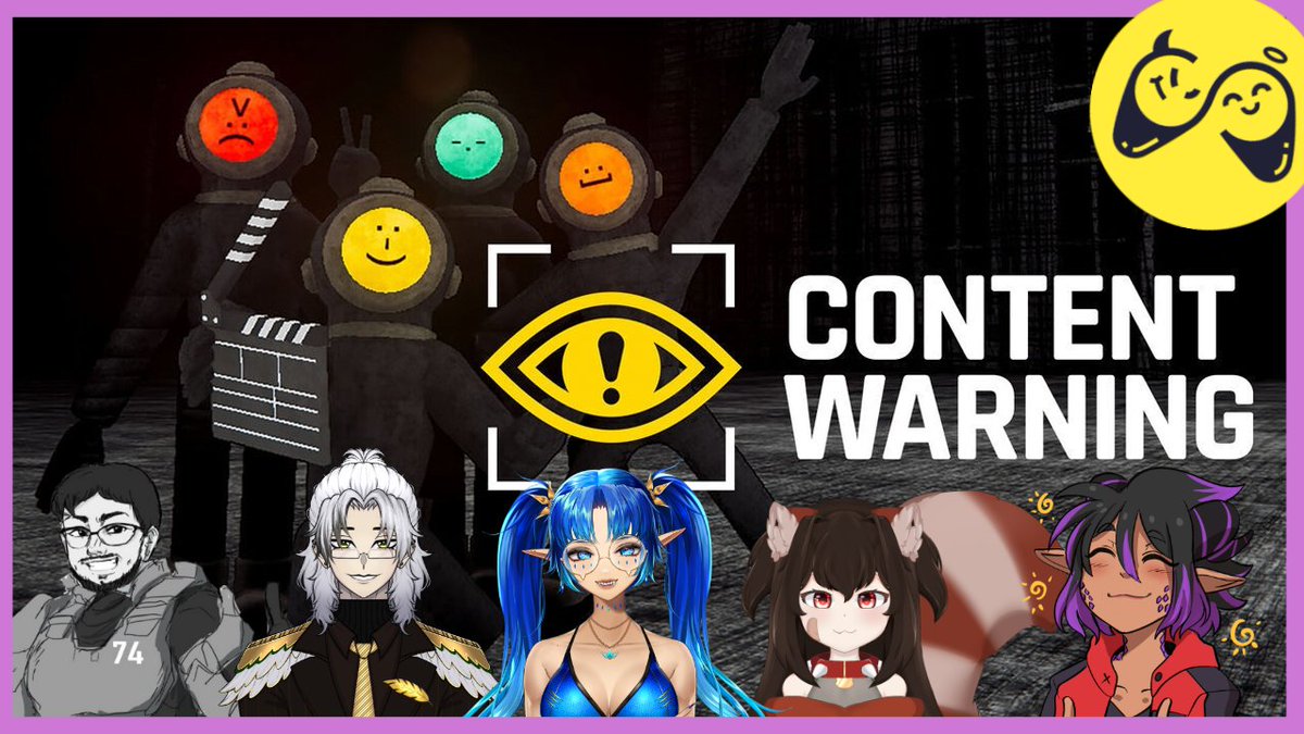 going to be playing some modded Content Warning with these goobers in an hour!! WE HAVE CROWD CONTROL SO YOU CAN MESS US UP BY CONVERTING YOUR CHANNEL POINTS!!!