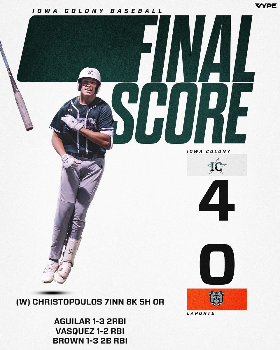 Iowa Colony Baseball tweet media