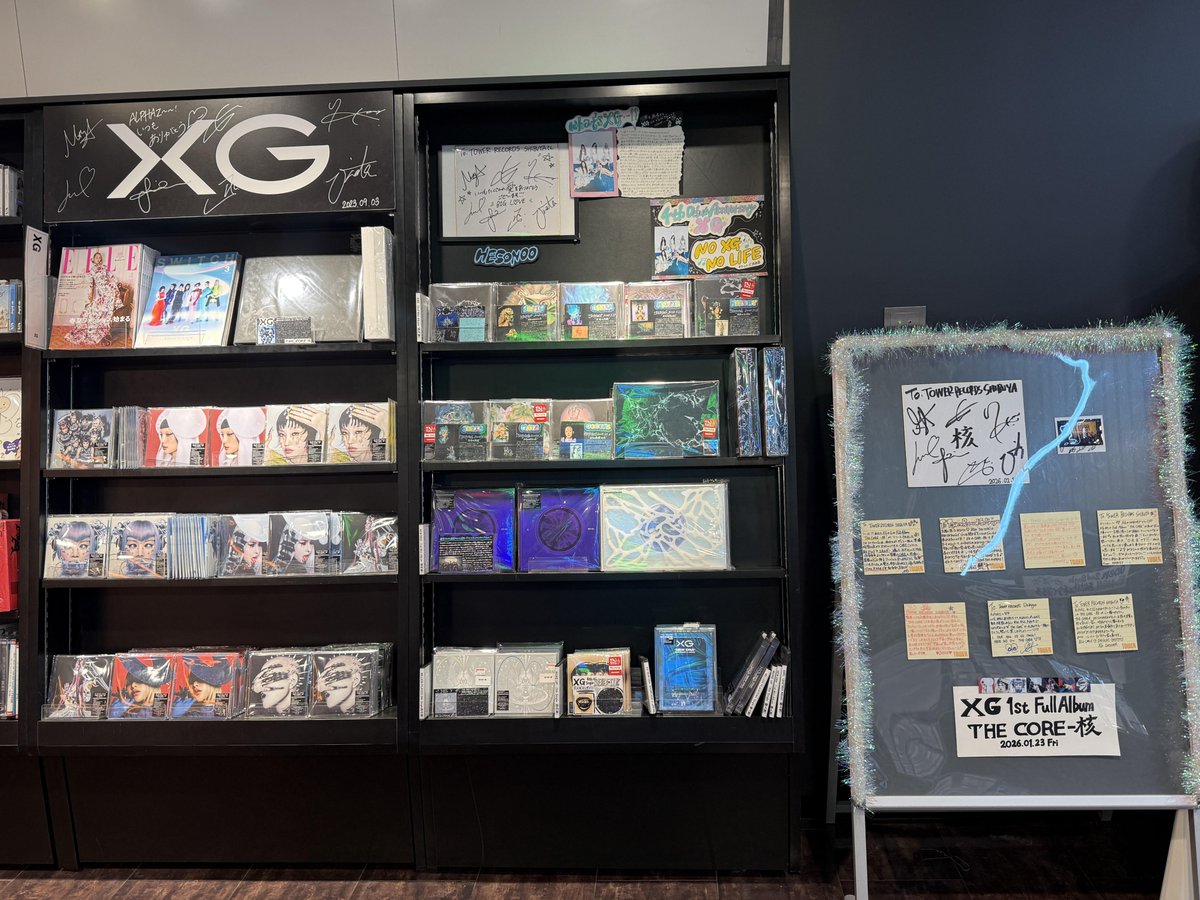 タワ渋XG】 ／ #XG 『THE CORE - 核』5Fにて販売中👽 ＼ 🪩ワールド