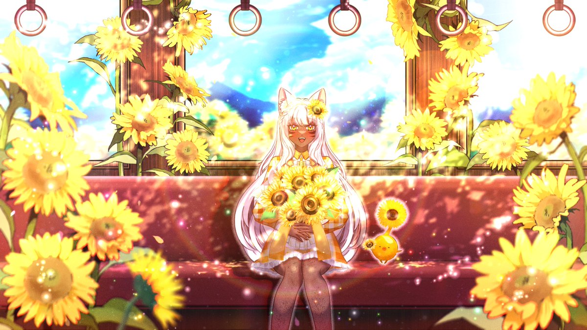 Sol 🌻💛 Sunflower Fox Vtuber tweet media