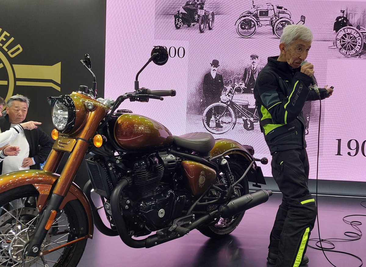 ネモケンさんのトークショー😄
 #Royal Enfield