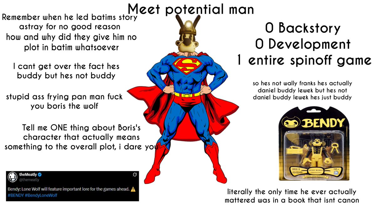 ဗ | Literally Bendy IRL | tweet media