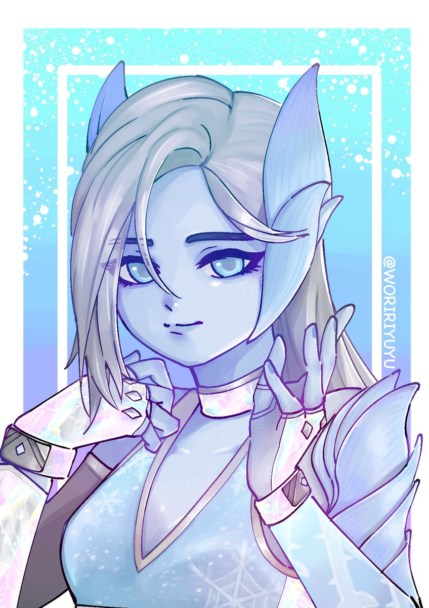 LADY WINDFROST 🩵🤍
#FortniteArt ＃フォートナイトイラスト