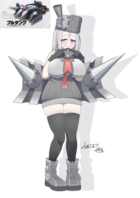 擬人化エアライドマシン19体目っ! ブルブル気弱なブルタンク #エアライダー #エアライドマシン擬人化計画