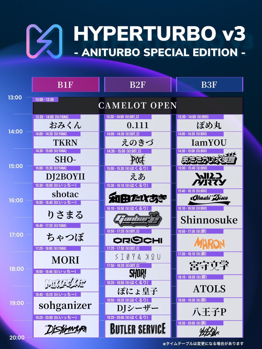 t3843's tweet photo. 🚨まもなく開催🚨
3/28 13:00~
渋谷🍸CLUB CAMELOT🍸

👑HYPERTURBO👑

いよいよ本日開催です👊💥
仕事終わらせたらソッコーで向かうので先に到着する皆はフロア温めておいてください🥰

B1フロアにて待つ🤞

#HYPERTURBO
https://t.co/2nErUnGaqS https://t.co/DfiGo9ZMOn