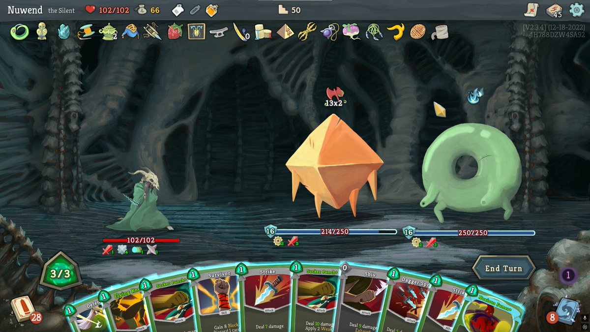 nuwned's tweet photo. Slay the Spire is pretty fun I guess https://t.co/7bmZbot52v