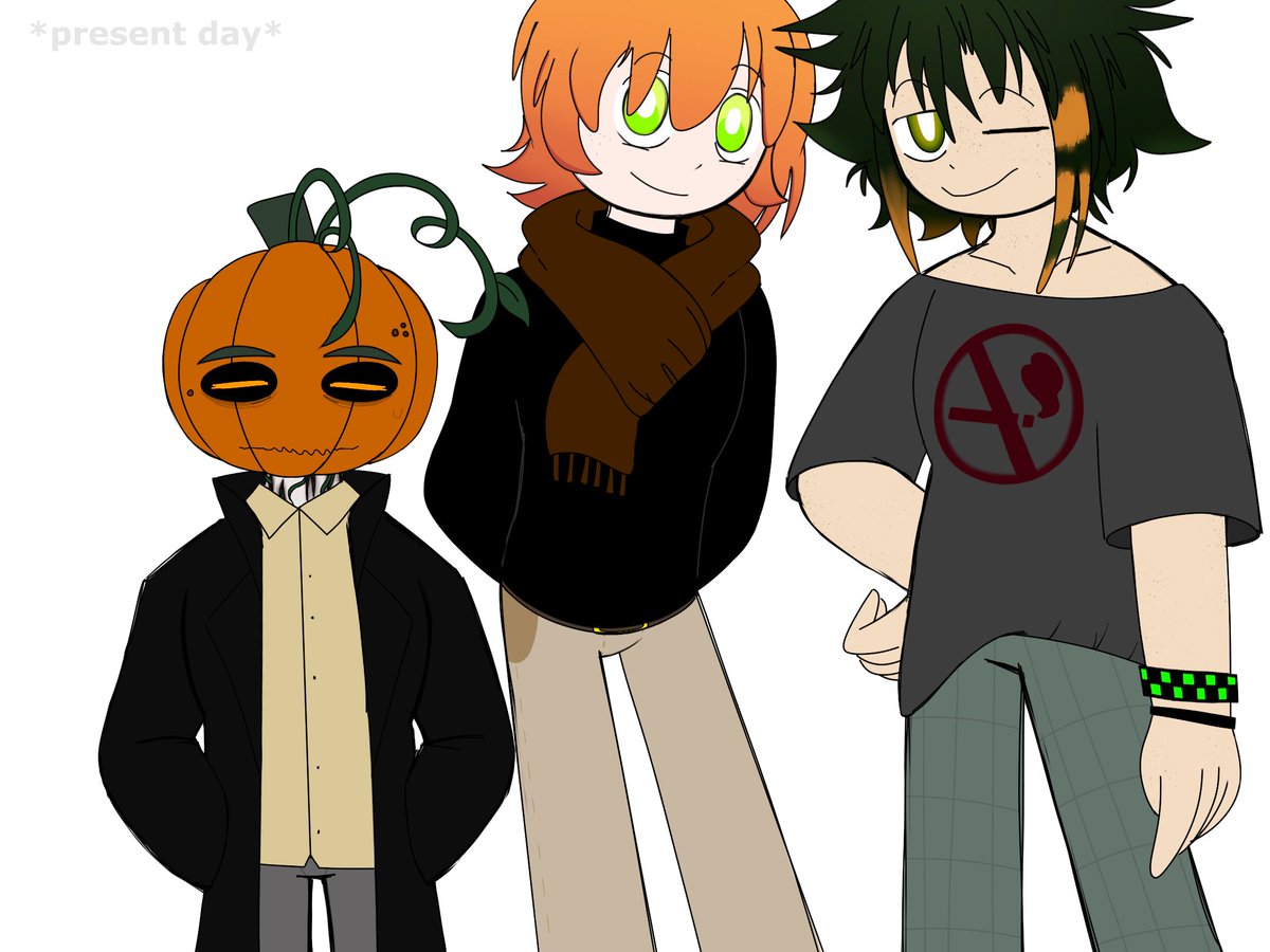 SMILEELIMS6's tweet photo. Paul and his sibwingssss
both currently 24 ☺️👍
(idk if I’ll be changing Rusty’s name again or not, tho-)
#myart #artwork #OC #originalcharacter #pumpkincharacter https://t.co/5SbVeot2X6