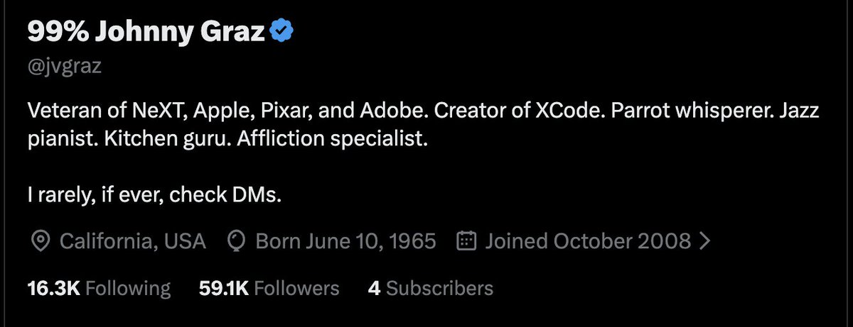 99% Johnny Graz tweet media