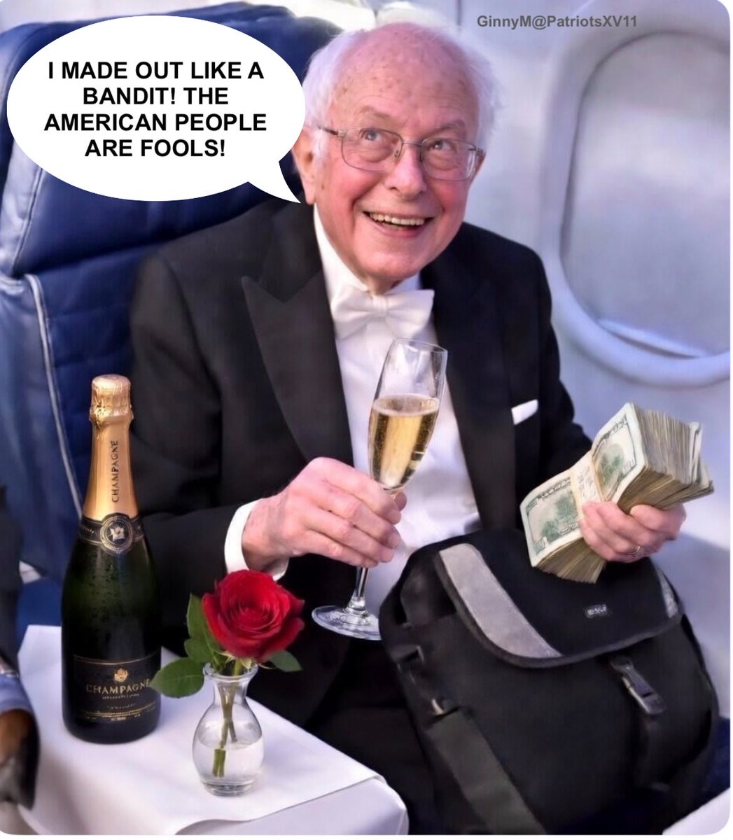 PatriotXV11's tweet photo. @BernieSanders Tax the rich! https://t.co/v26rS1Wndw