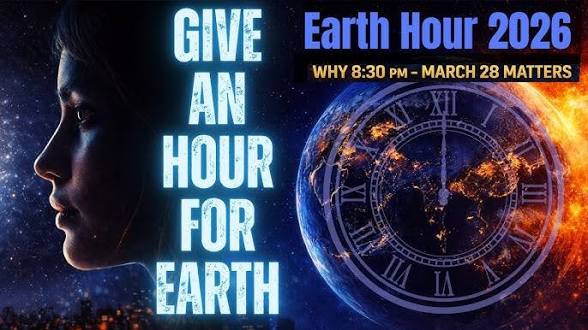 ShamPawara09's tweet image. On #EarthHour2026, switch off non-essential lights from 8:30 PM to 9:30 PM and support energy conservation. Inspired by Saint Gurmeet Ram Rahim Ji, let’s protect nature through small actions like saving energy, planting trees, and reducing plastic. 
#EarthHour #SaveEarth