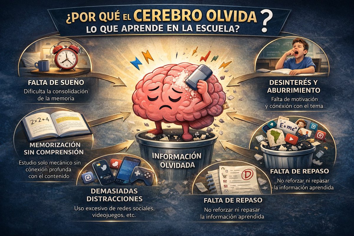 Por qué el cerebro olvida lo que aprende en la escuela — Aldea Emprendedora aldeaemprendedora.com/por-que-el-cer…