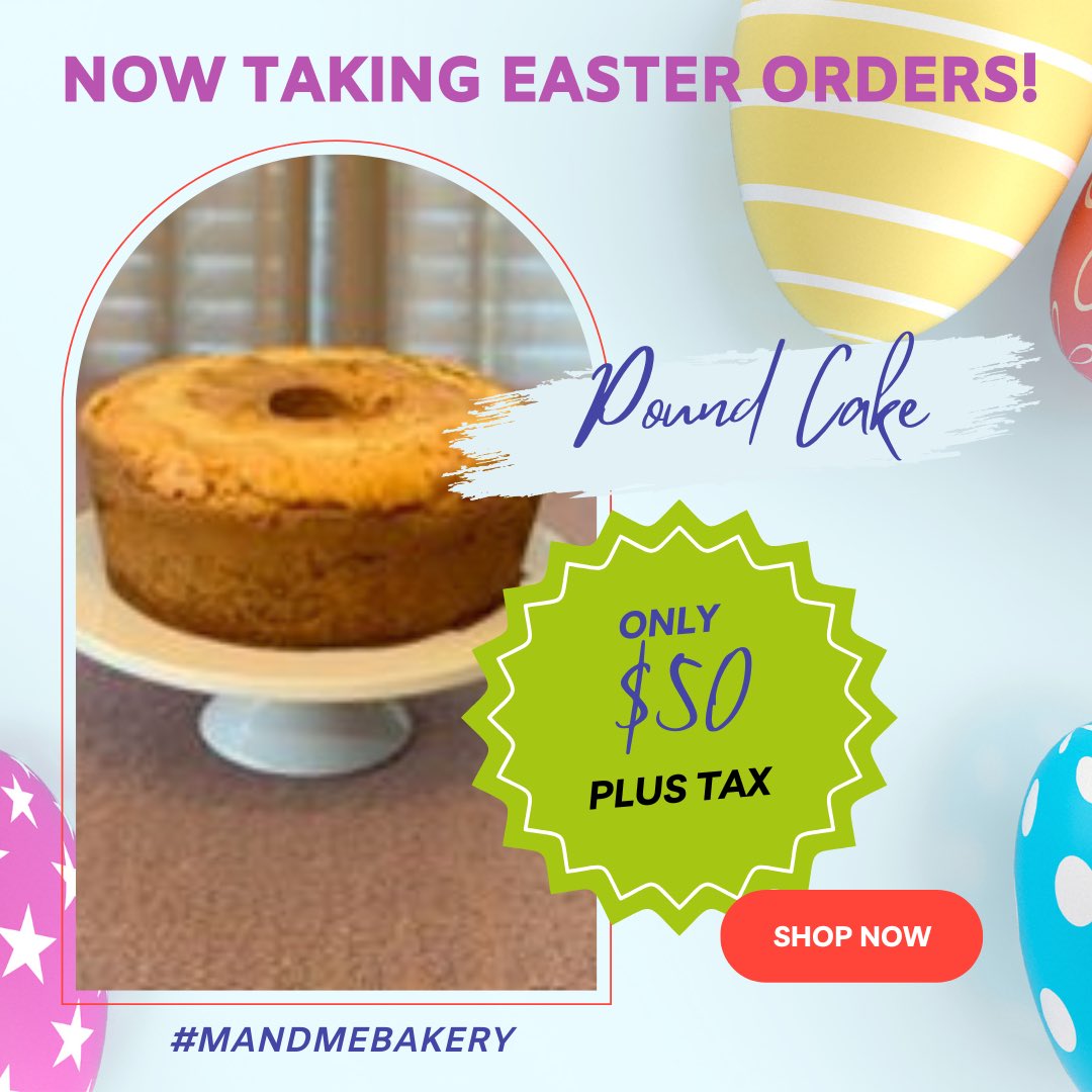 sonyancarr's tweet photo. #mandmebakery #bakery #columbiasc #columbiascbaker #baker #blythewoodsc #hamptonsc #poundcake #cakes #cupcakes #supportsmallbusinesses #shoplocal https://t.co/SKXQLRS4Tq