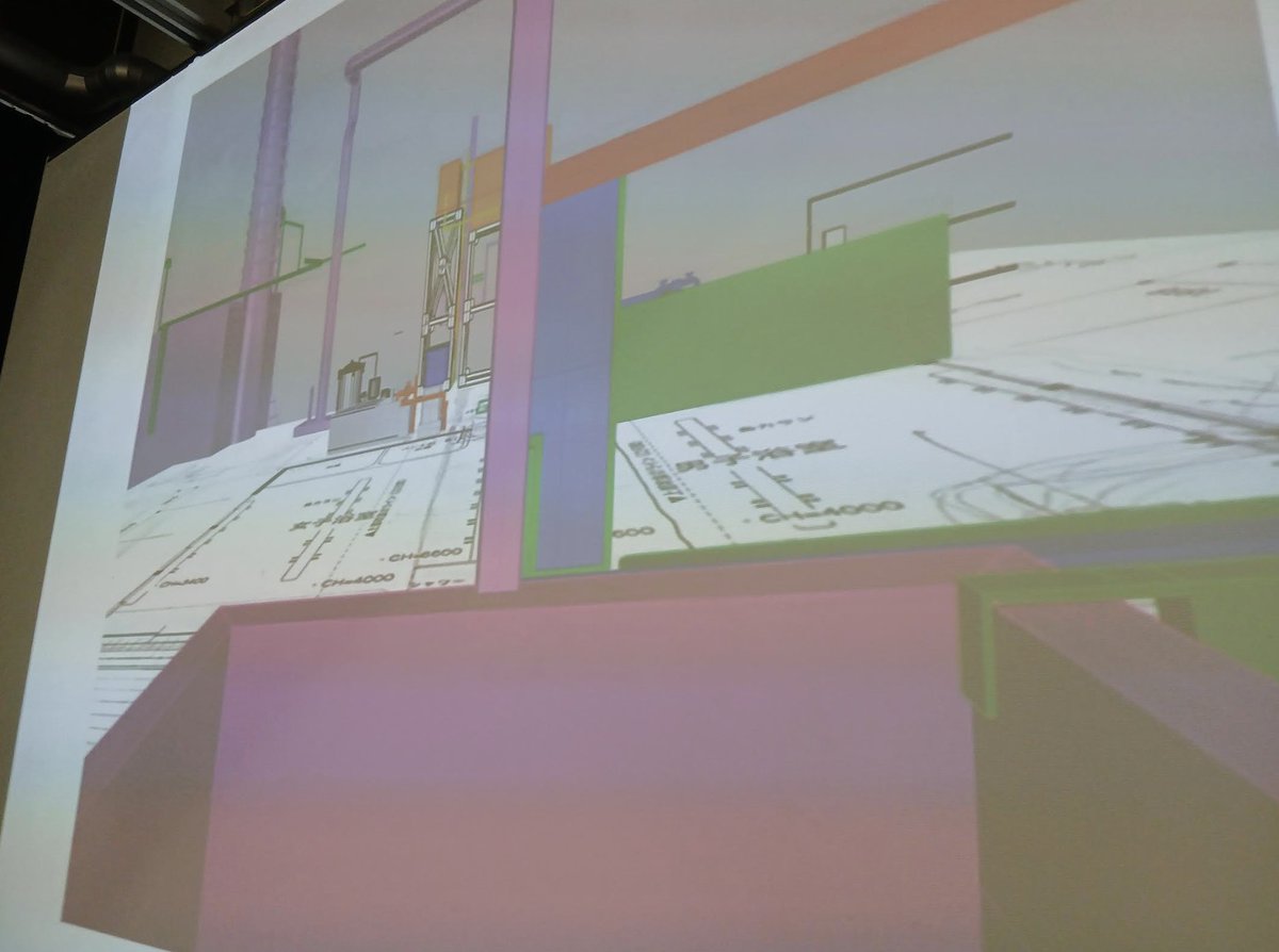 tamao_h's tweet photo. 藝大・AA Dip11。壁・床を展開する連続フロッタージュ＋3Dスキャンを折り込んだ紙模型、全オブジェクトのログ＋カード化、異なる実測手法による断面＋立面、経営する老夫婦のタイムライン＋番台・ボイラー室の静・動的構図化を通して、神楽坂・熱海湯の空間性が鮮明に浮かび上がるWSだった。 https://t.co/VlNqiTaAYA
