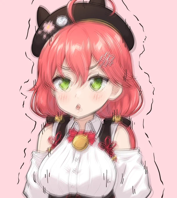 ブルブルマシーンであにゃにゃにゃにゃにゃにゃって鳴くみこち #miko_Art