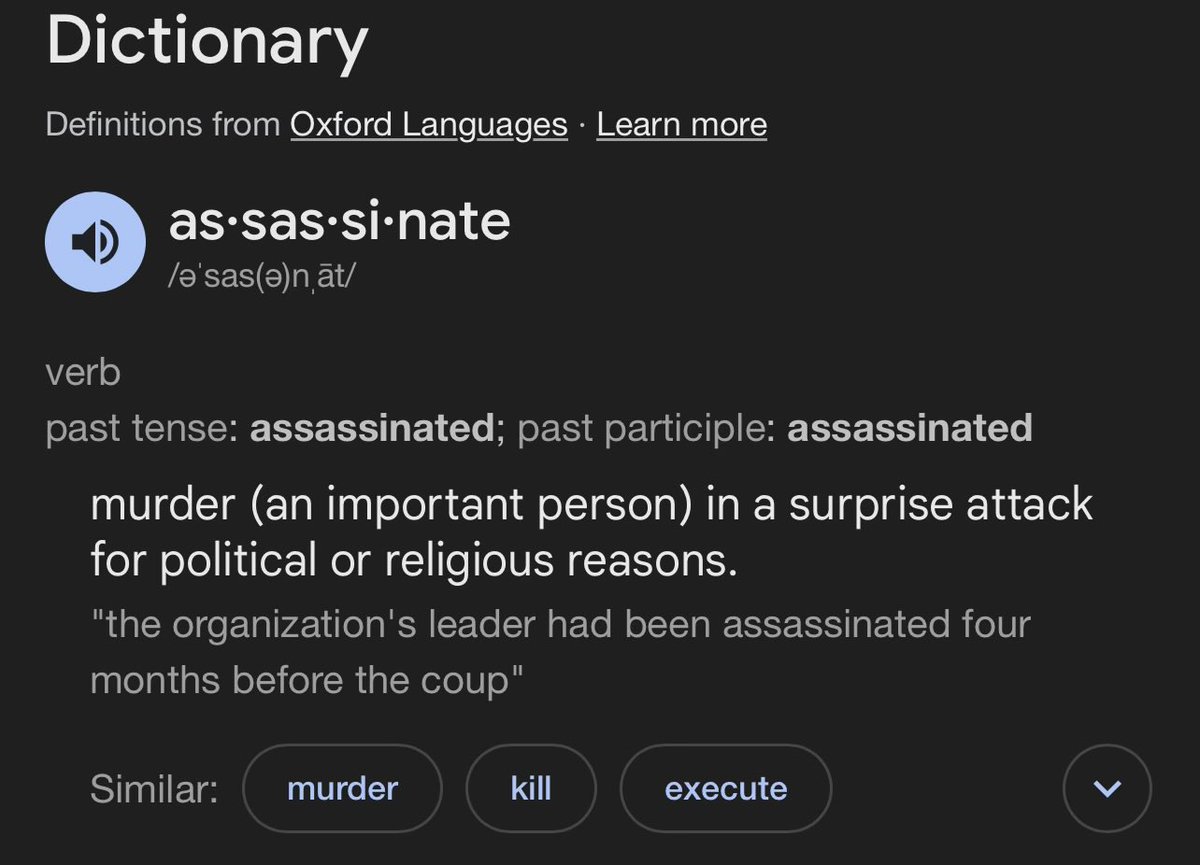 DeeAngeloRowe's tweet photo. @ClayTravis Well, I suppose he was “assassinated” by definition -I mean clearly he was important to y’all, (his supporters and manic followers). But what made this muthafucka so “important???”

Legit question if someone has legit answers… https://t.co/s3aXQ7V6HZ