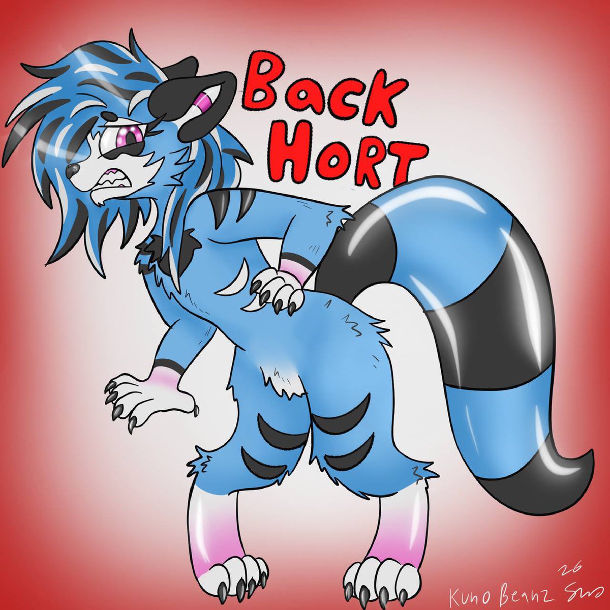 KunoBeanz's tweet photo. I have some underrated sticker art I should really share with the world.
My back hurts so often I made this to express it
#furry #furryart #fursona https://t.co/3nw8F8t9wk