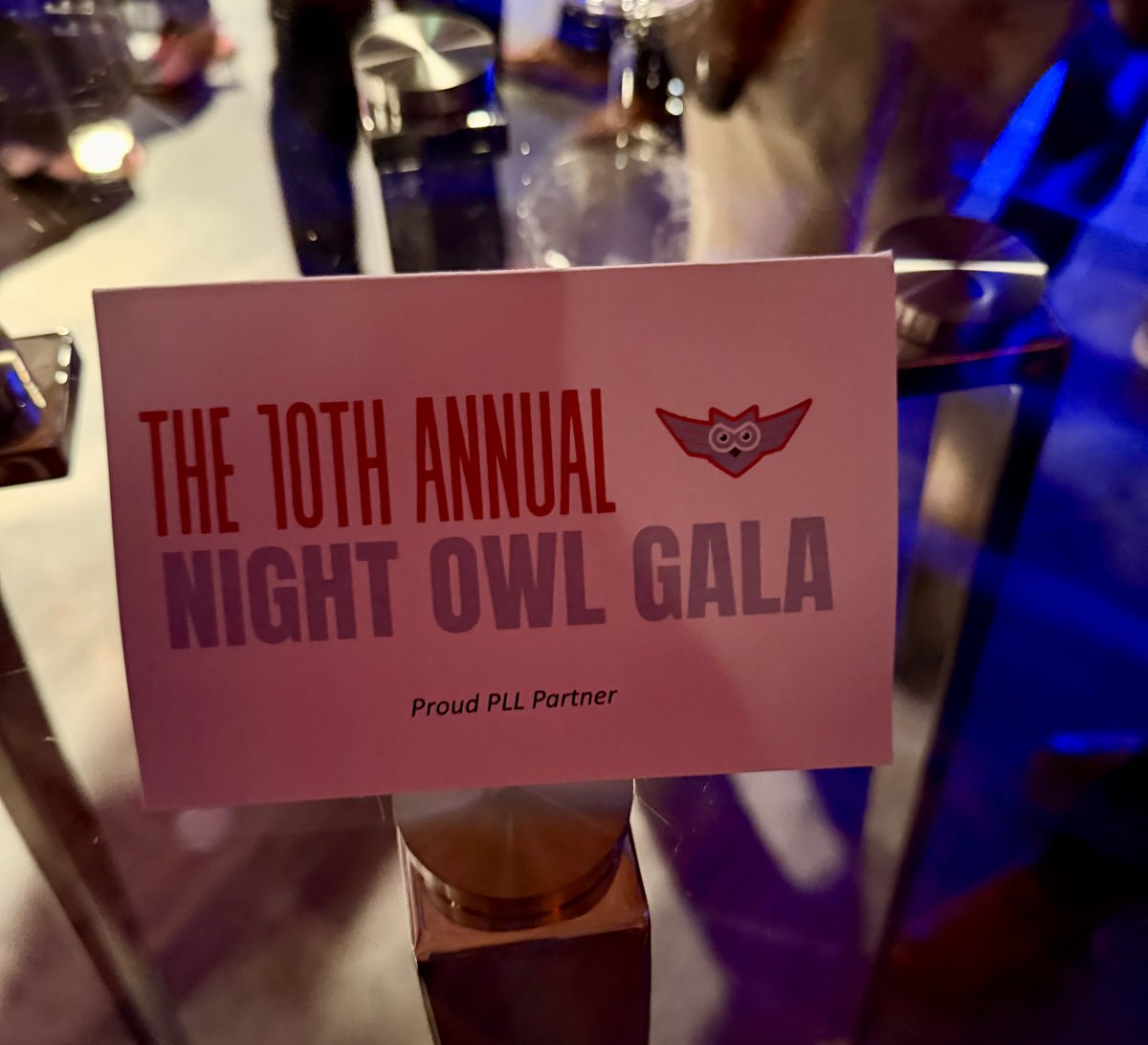 Chris_Deutsch's tweet photo. Incredible night for @OWLSLAX at the 10th annual Night Owl

Inspiring words by OWLS student-athletes and @OWLSCoachA in front of a packed house

Was good to hang with my buddy, @NDlacrosse alum &amp; @PLLChaos  monster @SergPerkovic

Thx @MichaelRabil @PaulRabil @PLL_Assists 🦉🥍❤️👊 https://t.co/keX3tM9jyo
