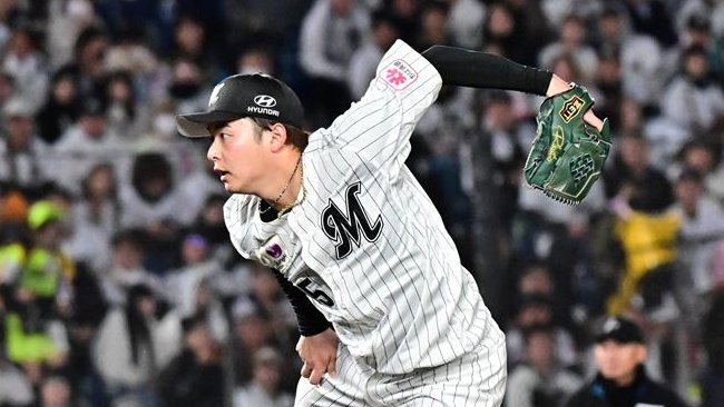 横山完璧セーブ 千葉ロッテ 千葉ロッテの横山は2点リードの九回に登板