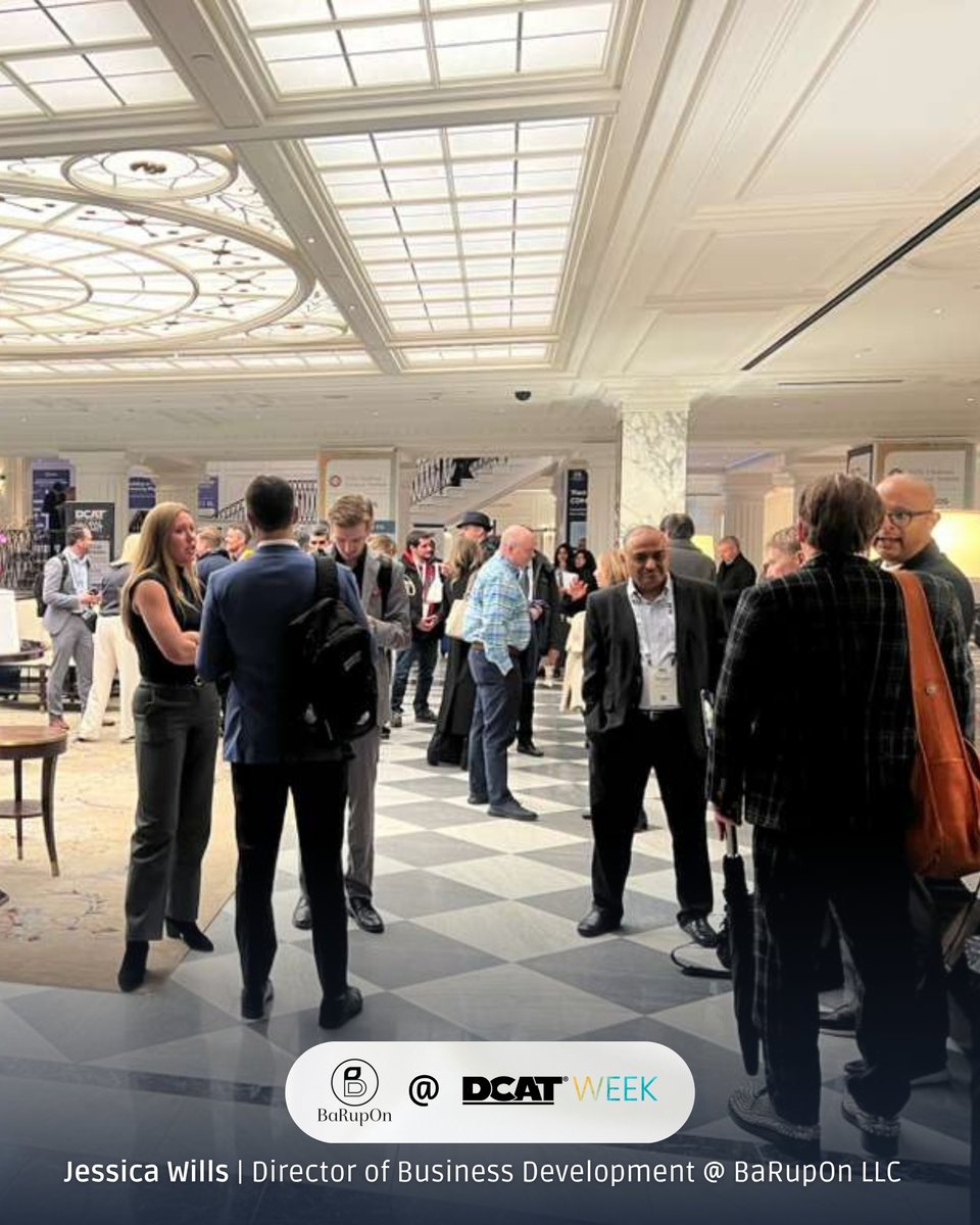 _BaRupOn's tweet image. DCAT Week 2026 in New York—wrapped.

Strong conversations across pharmaceutical manufacturing and supply chains, with BaRupOn on-site.

A clear theme: resilient, infrastructure-backed models are shaping what comes next.

#BaRupOn #DCATWeek #Pharma #HealthcareInfrastructure