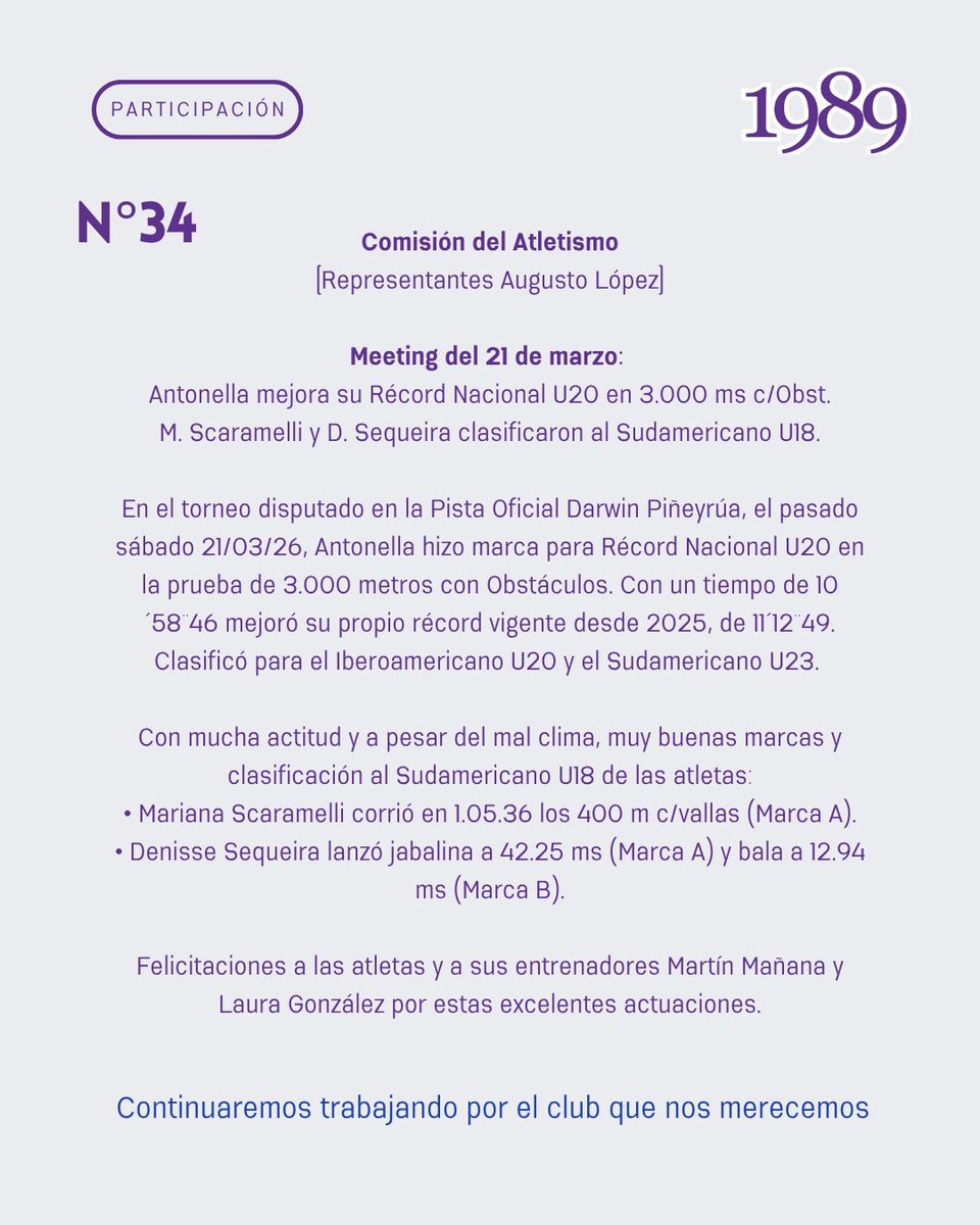 #34 Informe de transparencia de Encuentro 1989, continuaremos trabajando #porelclubquenosmerecemos
