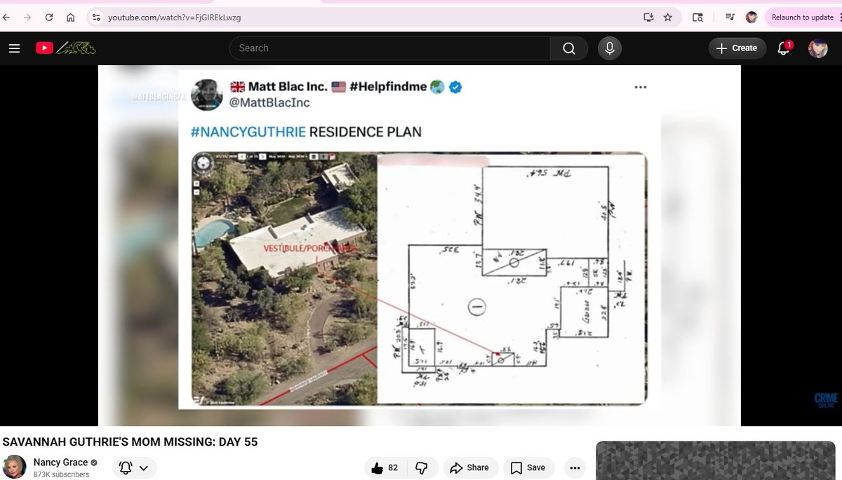 MattBlacInc's tweet photo. DAY 5️⃣5️⃣ | Missing #NancyGuthrie
Thanks to @NancyGrace for the credit on the layout plans of 5820 N. Camino Escalante.
#FindNancy https://t.co/PO7iNiEuzh