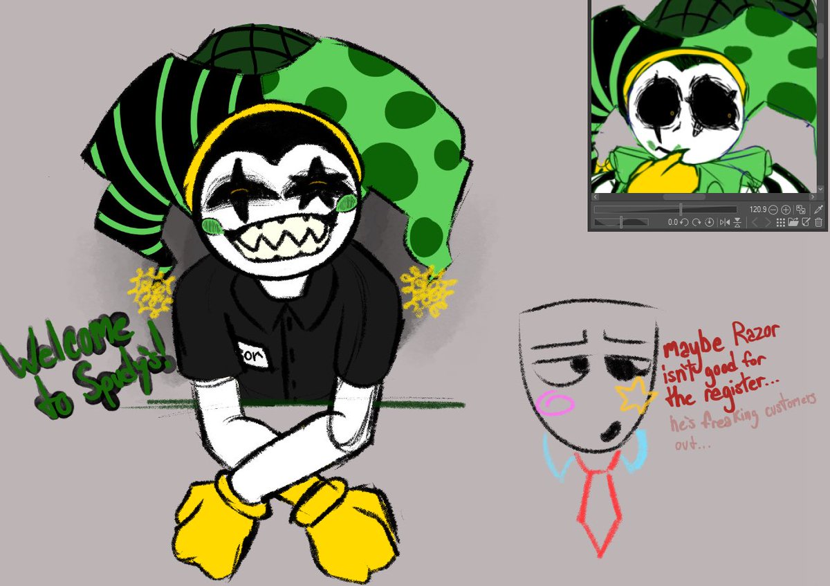 filledcrossiant's tweet photo. This is my #TADC self insert! My name’s Razorbell 🌝🌝
to be cringe is to be free 🎩👅
#TheAmazingDigitalCircus #pomni https://t.co/e65zChJK36