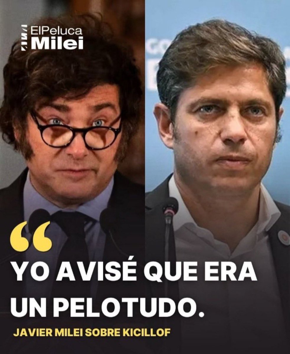 El Peluca Milei tweet media