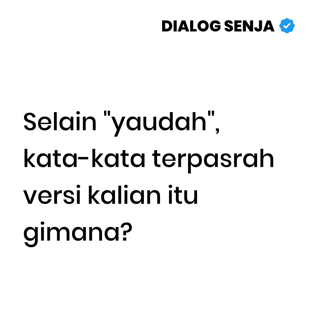 Dialog Senja tweet media
