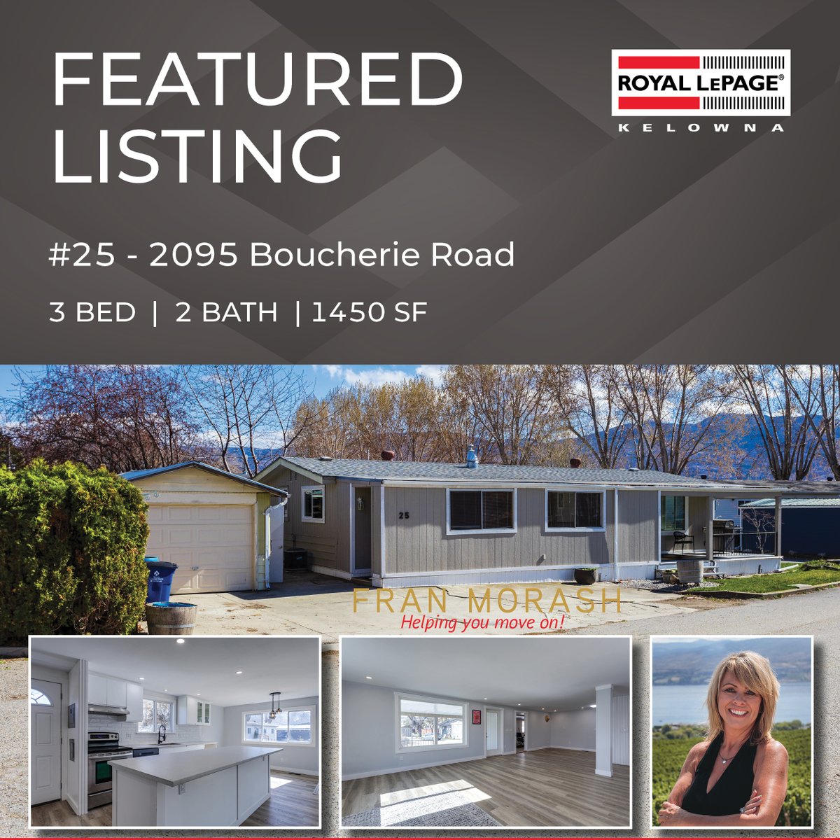 Franmorash's tweet photo. Presenting #25 - 2095 Boucherie Road 🏡
Contact Fran Morash to arrange a personal viewing today at 250-864-4537
Full property details can be viewed here: https://t.co/QL4OHaVY5A https://t.co/yh2ki1xcnl