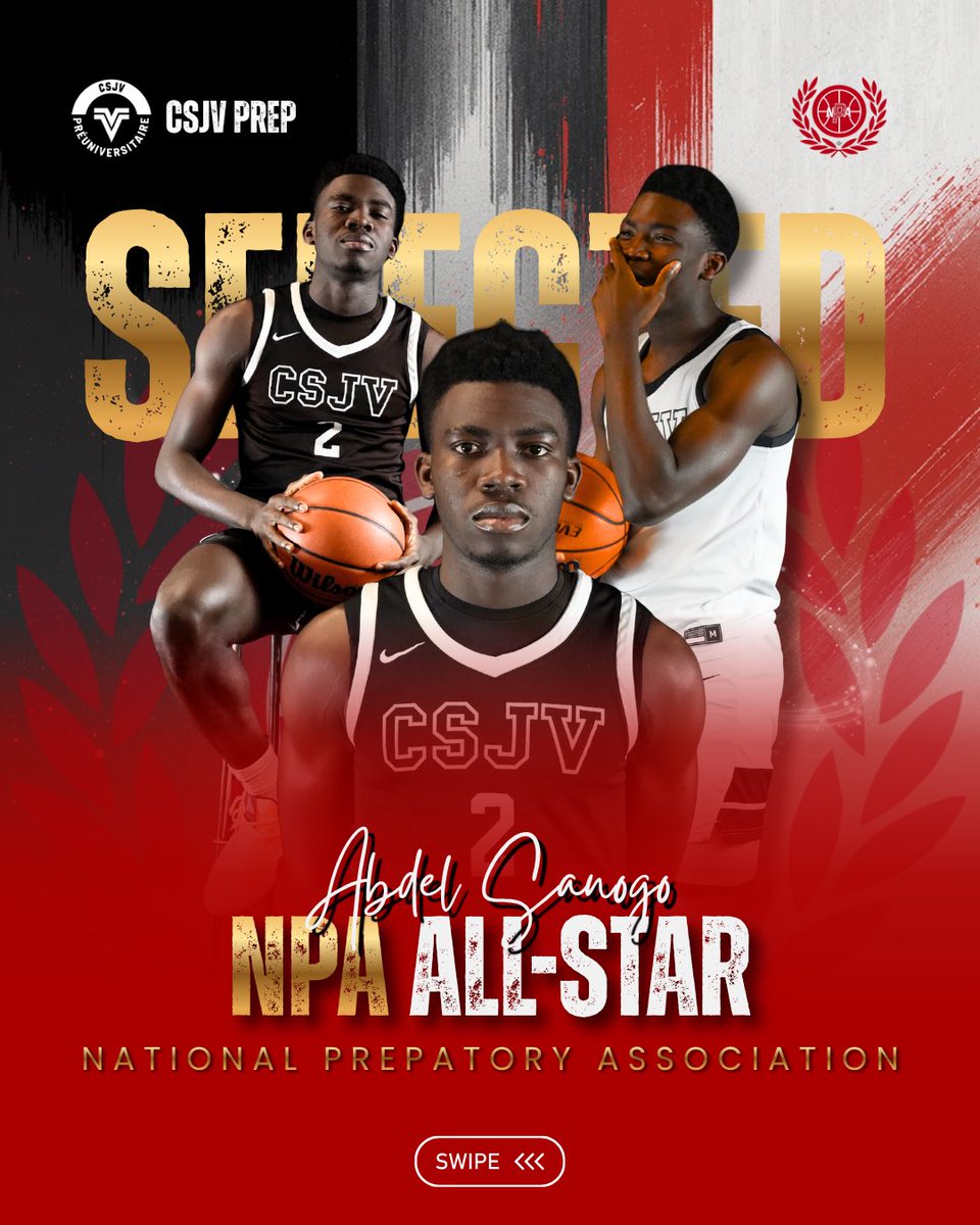 csjvintprep's tweet photo. 6’5 G @AbdelSanogo02 earns @NPACanada All-Star selection.
Strong performances at Nationals 
Well-deserved recognition. https://t.co/s7qph4yfLD