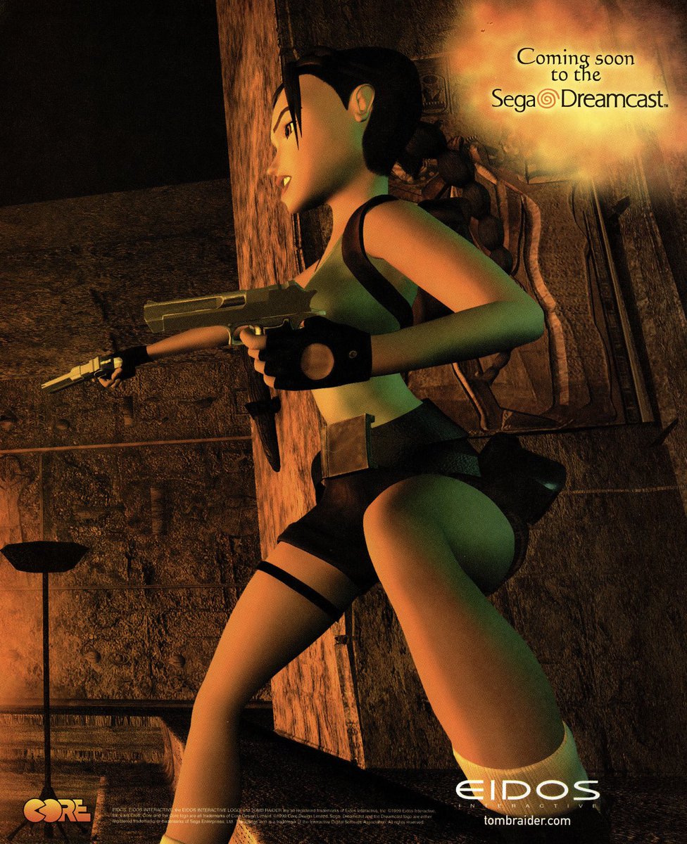 american80s's tweet image. Tomb Raider: The Last Revelation. Coming soon to Sega Dreamcast. US promo.

#Sega #Dreamcast #LaraCroft #Y2K