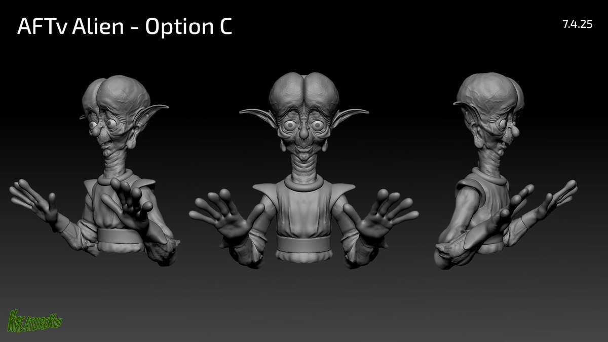 KreatureKid's tweet image. A few different ways Teeper from ⁨@AlmostFridayTV ⁩ could have turned out! I love them all but I'm still super happy with the final design. 

#kreaturekid #puppet #almostfriday