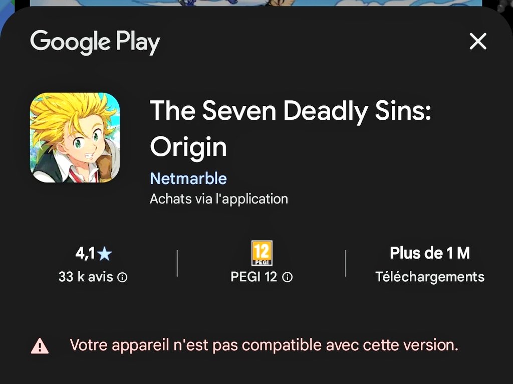 MasterTag7's tweet photo. @7DSO_FR Surtout que c'est juste des mytho samsung. S20 et S23 INCOMPATIBLE....! @NetmarbleO  @7DSOriginFR @7DSO_FR https://t.co/333l75lqhD
