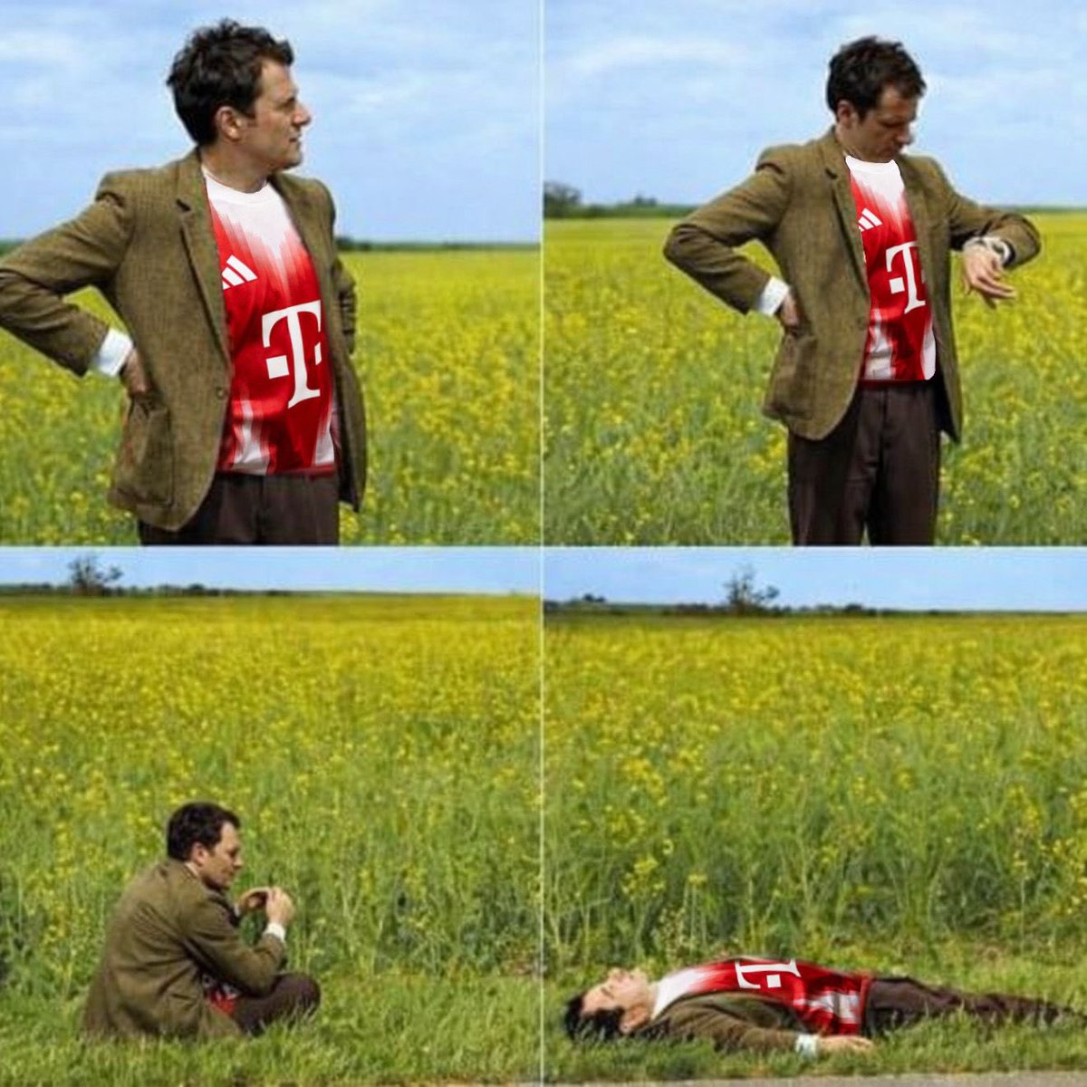 FCBayernUS's tweet photo. Us waiting for the International Break to be over 🙄 https://t.co/aqeFjcbCnV