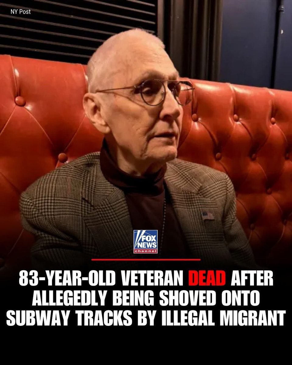 BestFansSmith's tweet photo. TRAGIC LOSS: Richard Williams, an 83-year-old Air Force veteran, grandfather, and cancer survivor has died after being shoved onto NYC subway tracks.

His alleged killer, an illegal migrant with a lengthy criminal history, has been charged with murder.
#rip https://t.co/EmCv9HyN7j