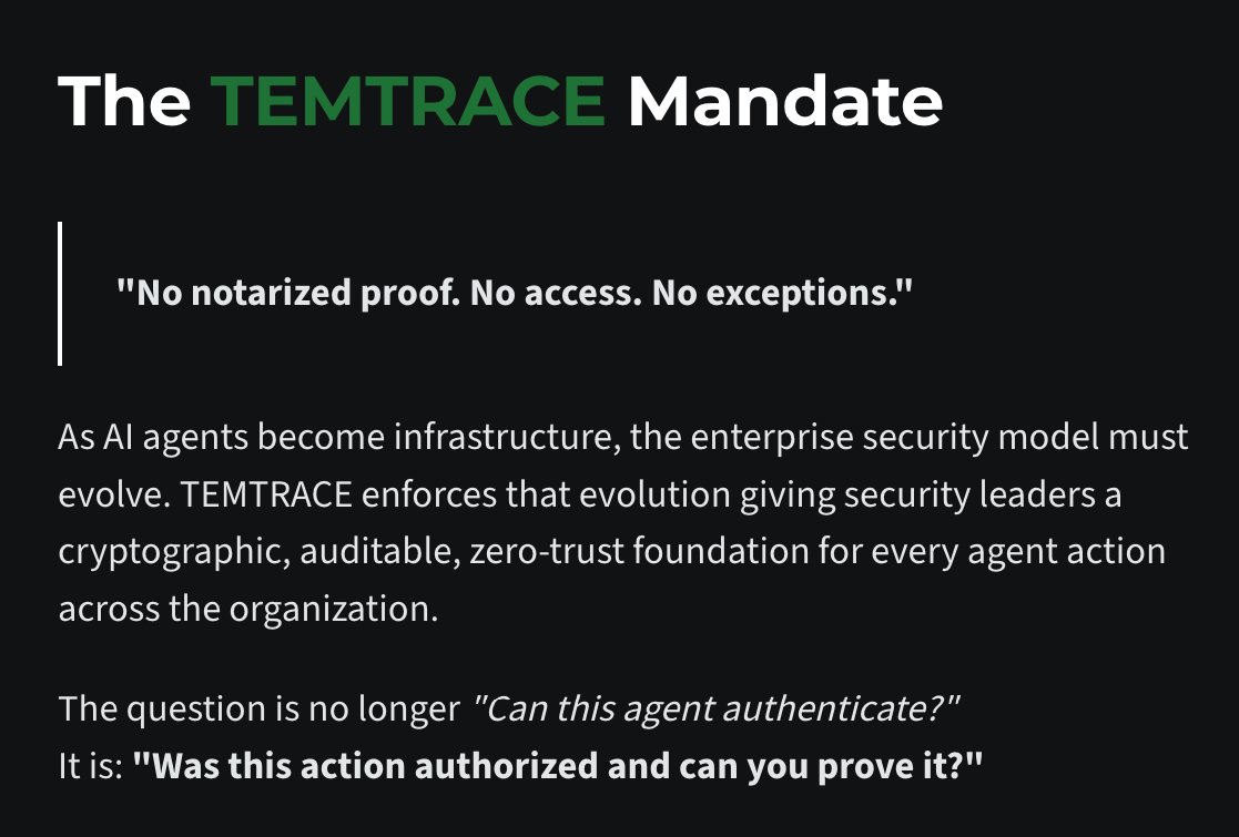 T E M T R A C E tweet media