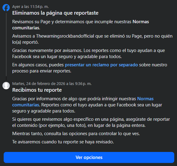 ZombieGrouchy's tweet photo. milagro!!! una pena que con el resto de perfiles/paginas que se hacen pasar por The Warning, Rudy o las chicas no ocurra lo mismo https://t.co/AT8WbBfjjc
