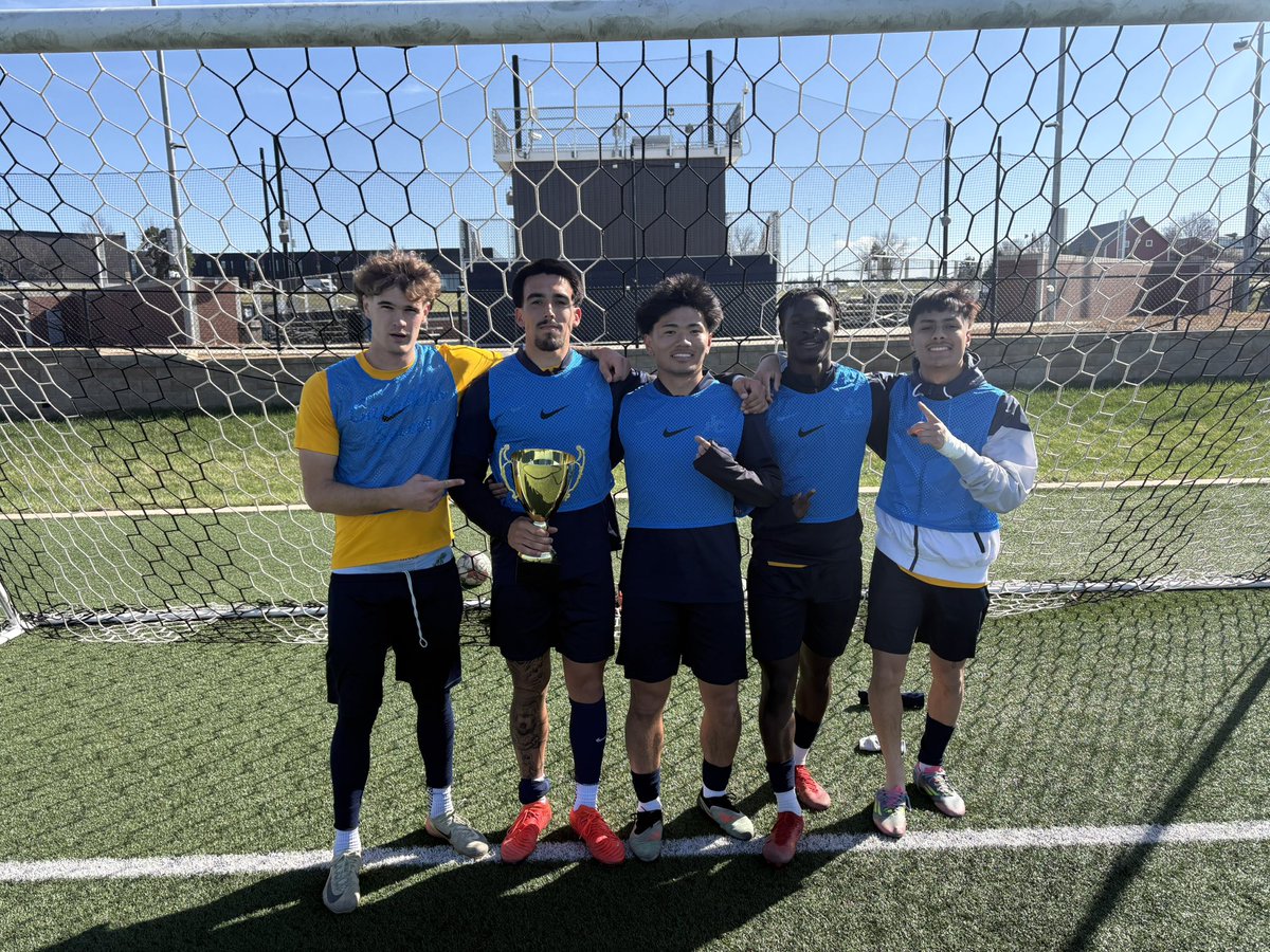 JcccMsoc's tweet photo. Game Day Eve Tradition of Quick Transition & Cagey matches before our away spring match tomorrow 12pm vs @RavenMSoccer. QT champs…team navy/yellow & Cagey champs team navy. ⚔️🏆#JcccMsoc #GoCavs #PathwayToTheNextLevel https://t.co/XS282A0Xq6