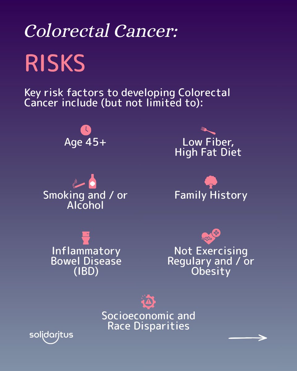 TotalTrust1's tweet photo. March is Colorectal Cancer Awareness Month💙See graphics from Solidaritus Health to learn about the signs, risks and prevention for Colorectal Cancer.
Early detection saves lives. Talk to your provider if you have any concerns, and share this post to remind others to do the same! https://t.co/EySgiv3wny