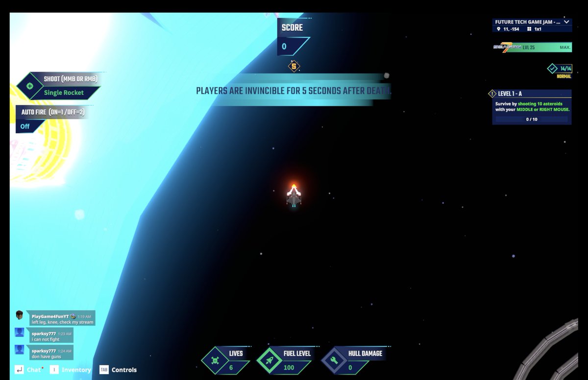 MarynaMarchenko's tweet photo. Space cruiser mid-battle—had to capture it in The Sandbox Season 7. @TheSandboxGame https://t.co/olxmdrRanG #Season7 https://t.co/zLdnA5vjZ9