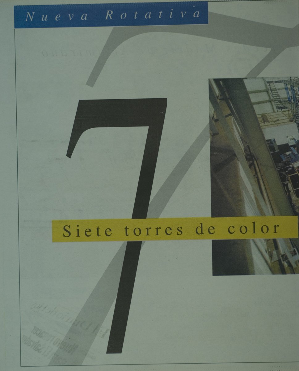 vgarc1ar's tweet photo. JUSTO AYER, en #ElSalvador de hace 25 años (26/Mar/2001), El Diario de Hoy se enorgullecía de su nueva maquinaría de impresión rotativa Goss Universal 70, la primera en América Latina.
La bautizó con el nombre de su fundadora.
Curiosas las ruedas de la historia (y de la imprenta) https://t.co/9ZsrqNl8eG