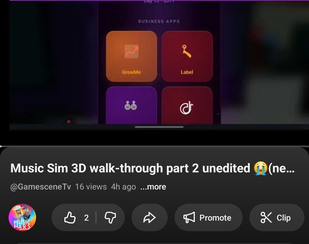 Music Simulation Games || Game Scene Tv tweet media