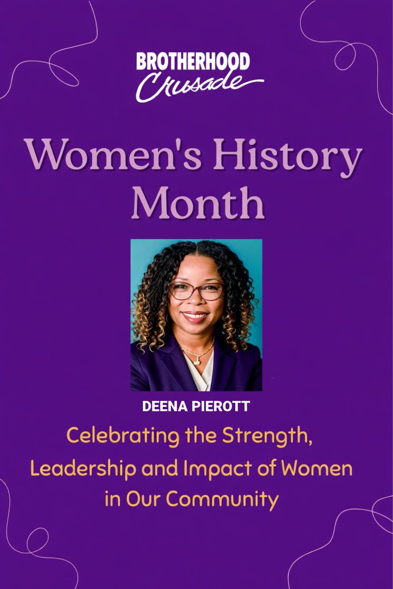 BCrusade's tweet photo. Celebrating Deena Pierott this #WomensHistoryMonth ✨
 
A STEM leader who is creating pathways for the next generation in STEM through mentorship and greater access for communities that have faced barriers to opportunity.

#BrotherhoodCrusade #WomenInSTEM https://t.co/L6D5wDEcHp