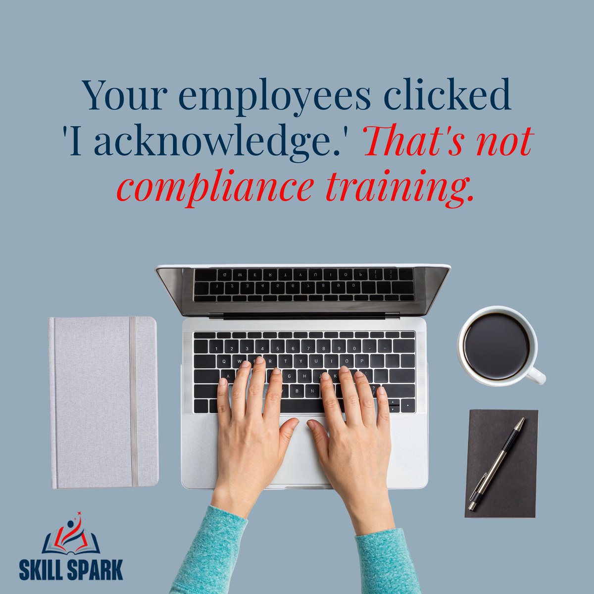 Skill_Spark_AI's tweet photo. Compliance officers know the drill: training completed, leadership is happy. But just checking the box isn't enough. Regulators want proof of understanding. It's time for training that truly sticks. Book a demo at https://t.co/fOLSWZJNd0 https://t.co/0hRb2JWB6l