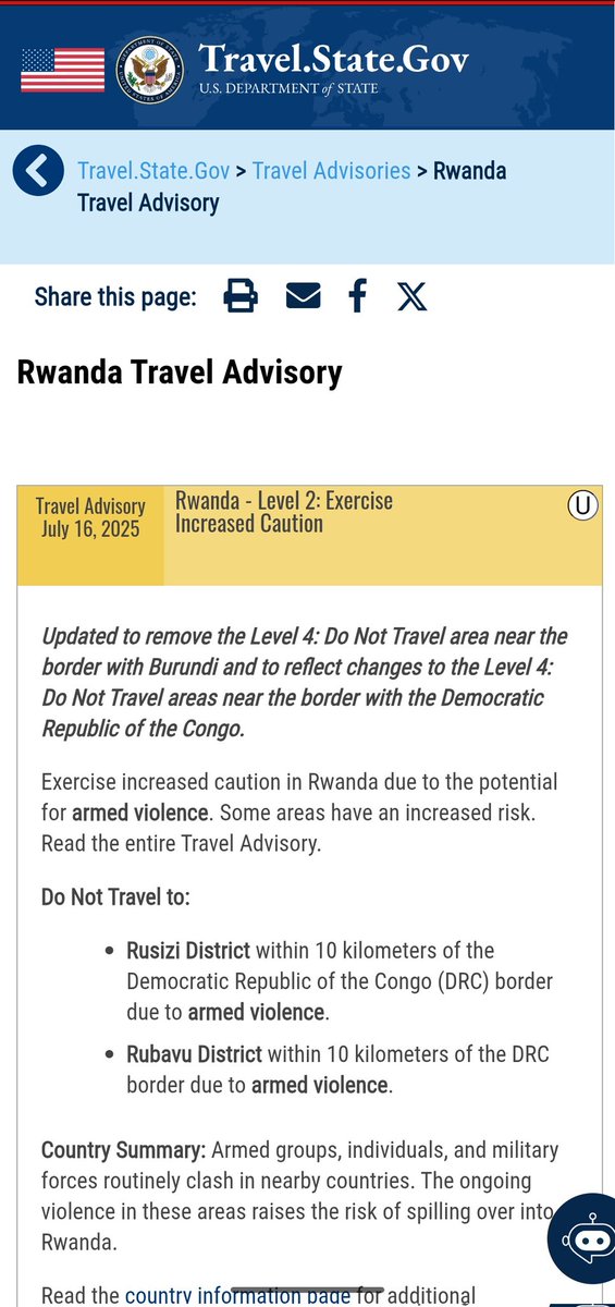 FactsOnRwanda's tweet photo. RWANDA #CONTEXT ⬇️

Now many are beginning to understand why Iran refuses to return to negotiations with the U.S.—because what exactly is this?

U.S. continue to contradict themselves: they maintain travel advisories warning of potential conflict spillover from eastern DRC into Rwanda, yet simultaneously call on Rwanda to lift the very defensive measures put in place to prevent that same threat. #FactsOnRwanda