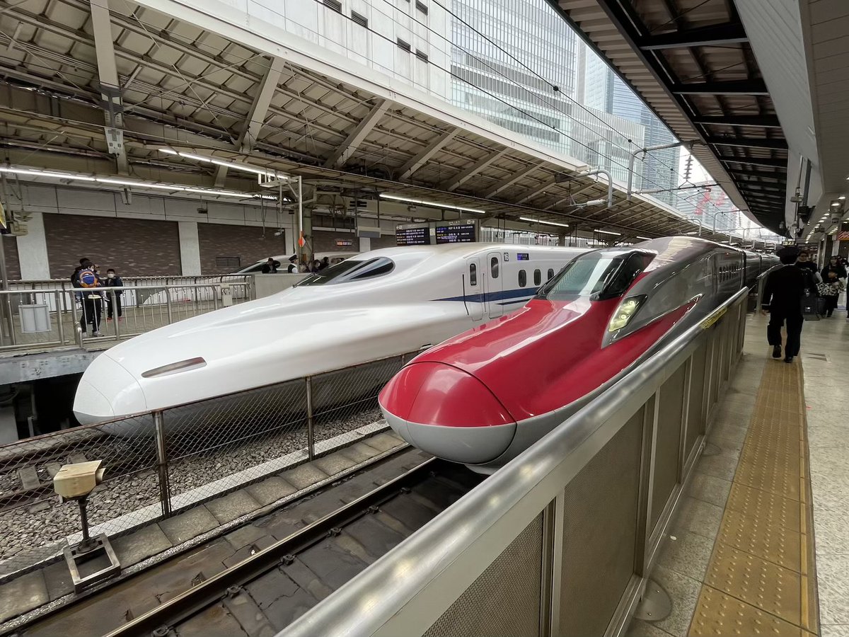 なすの253号17両編成
担当は両編成とも東京新幹線運輸区との事。